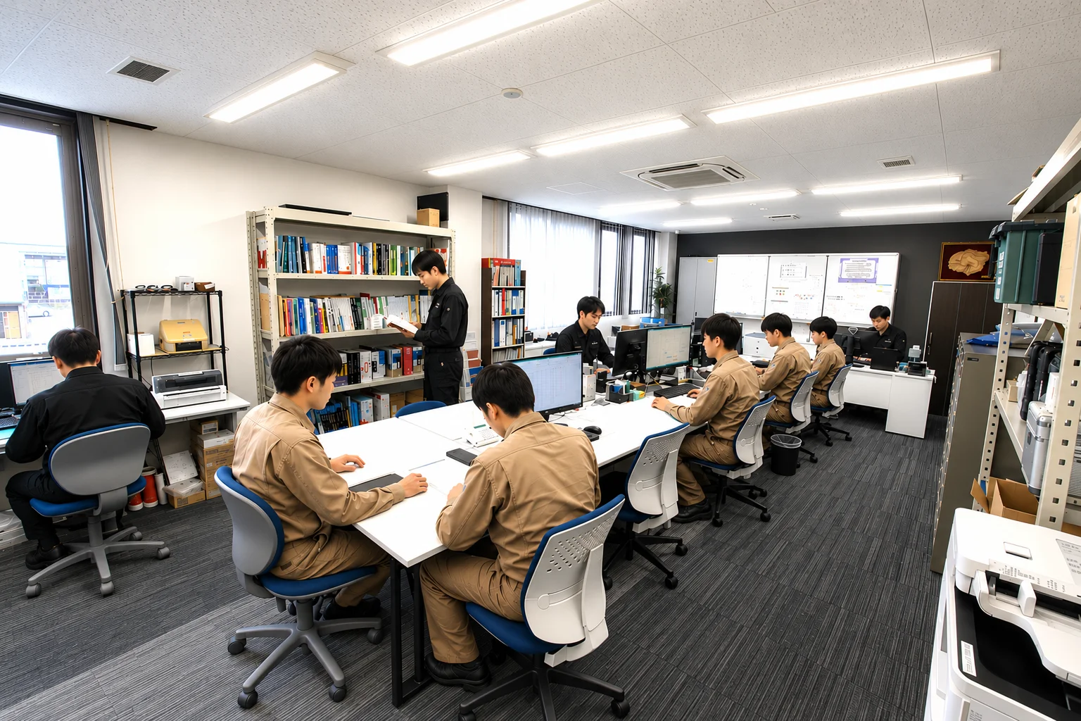 監理室の様子
